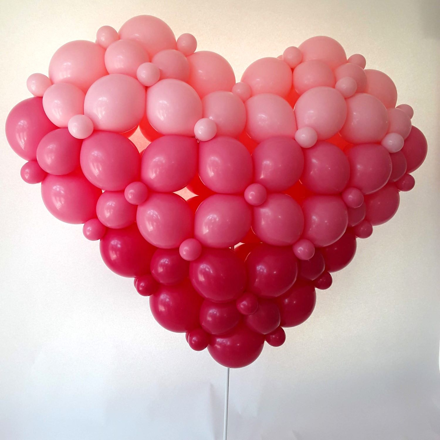 Ballonherz gefüllt