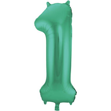 Folienzahl 1 grün metallic matt 34 in / 86cm unbefüllt