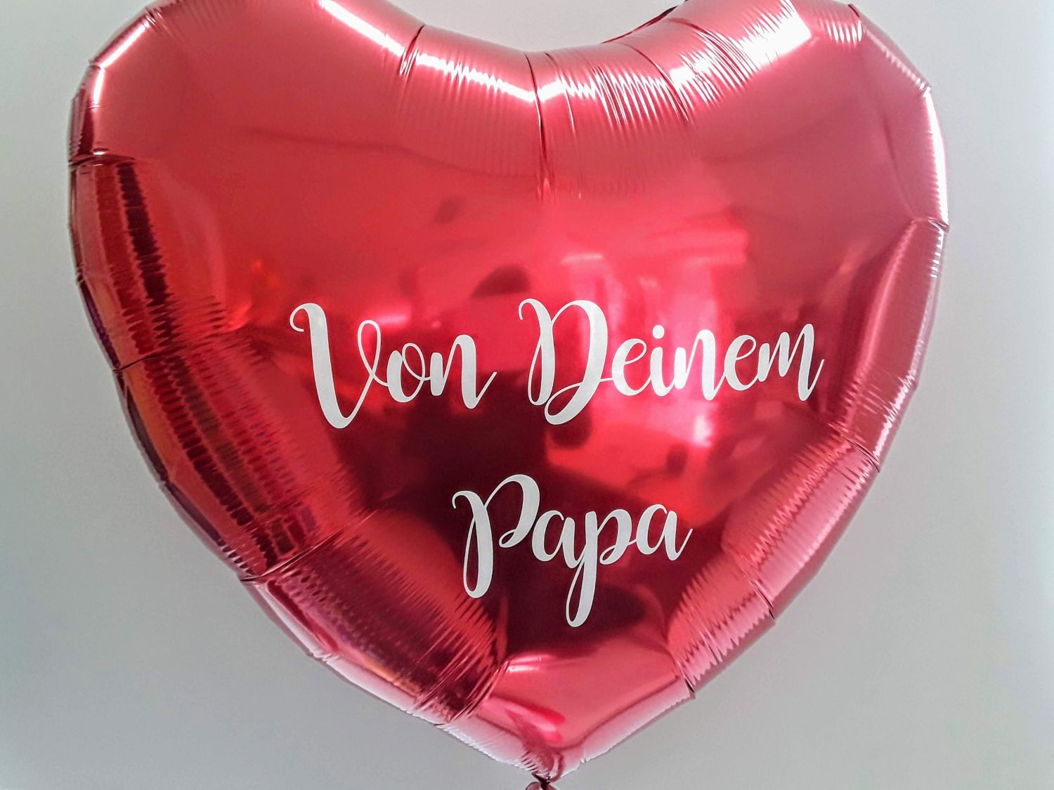 Herz-Folienballon rot ca. 45 cm– personalisiert
