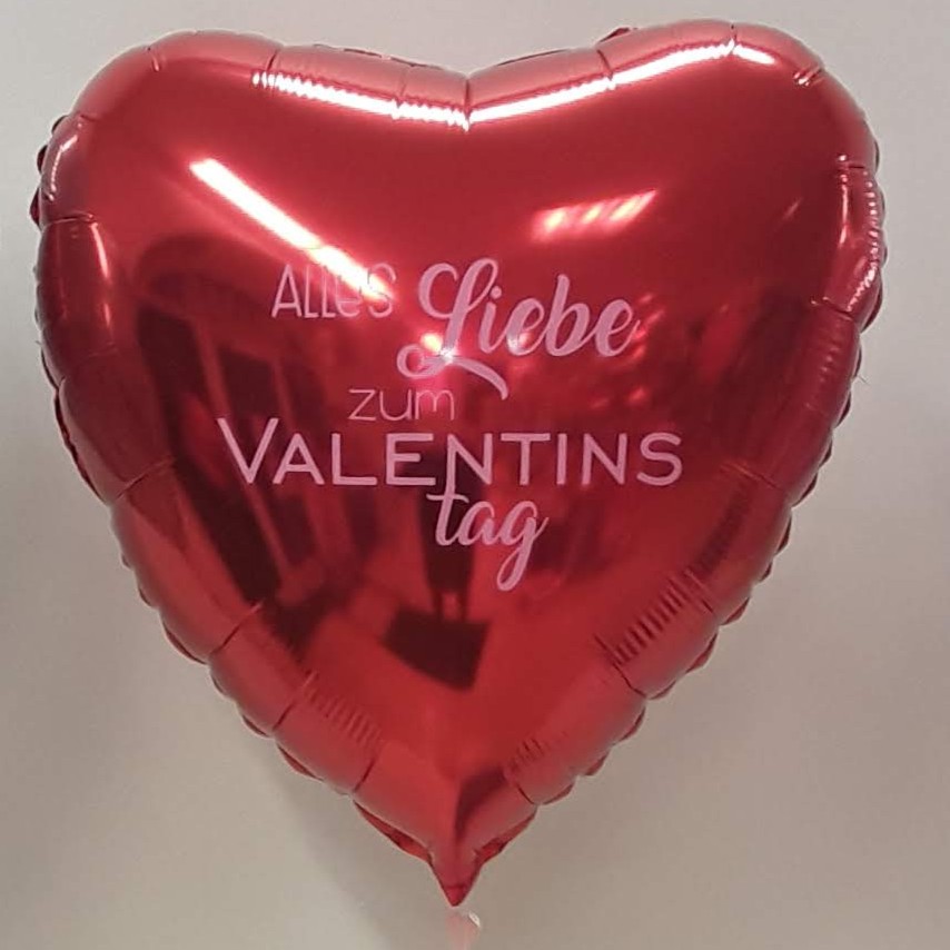Valentinstag bedrucktes 55 cm Herz in rot