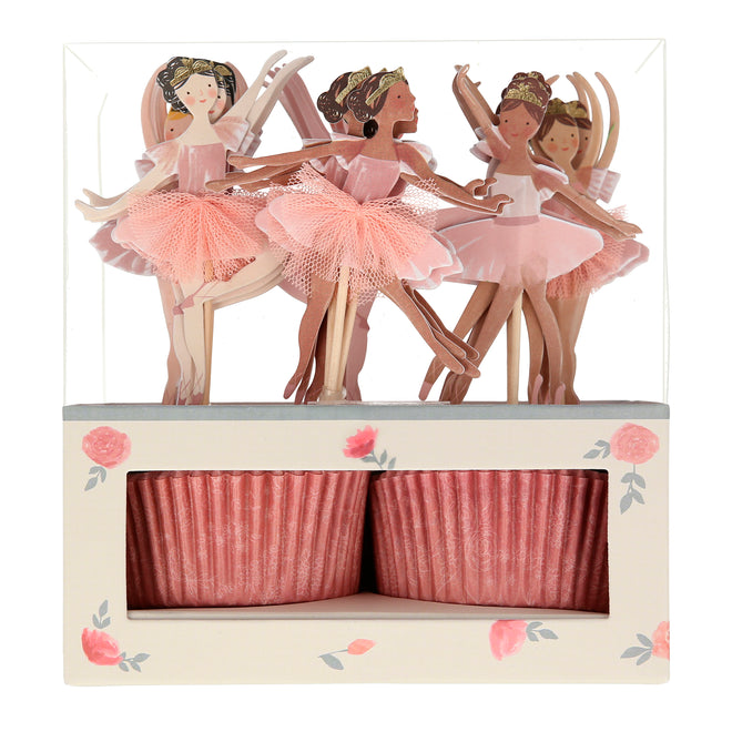 Cupcaketopper -/formen Ballerina