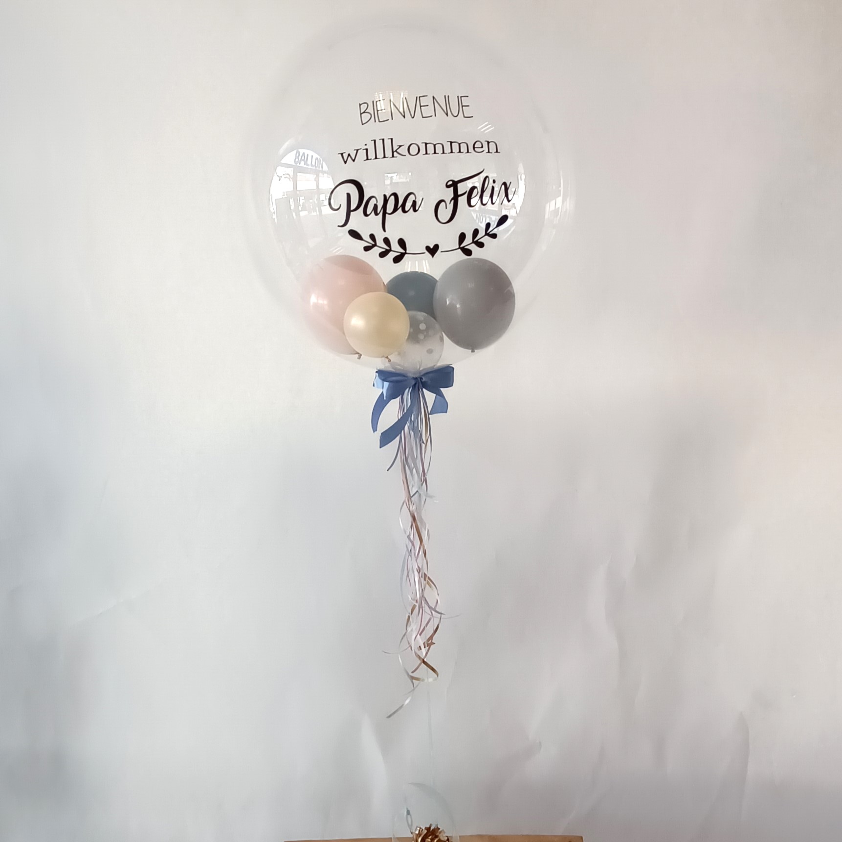 Bubble Ballon Wunschfarbe personalisiert