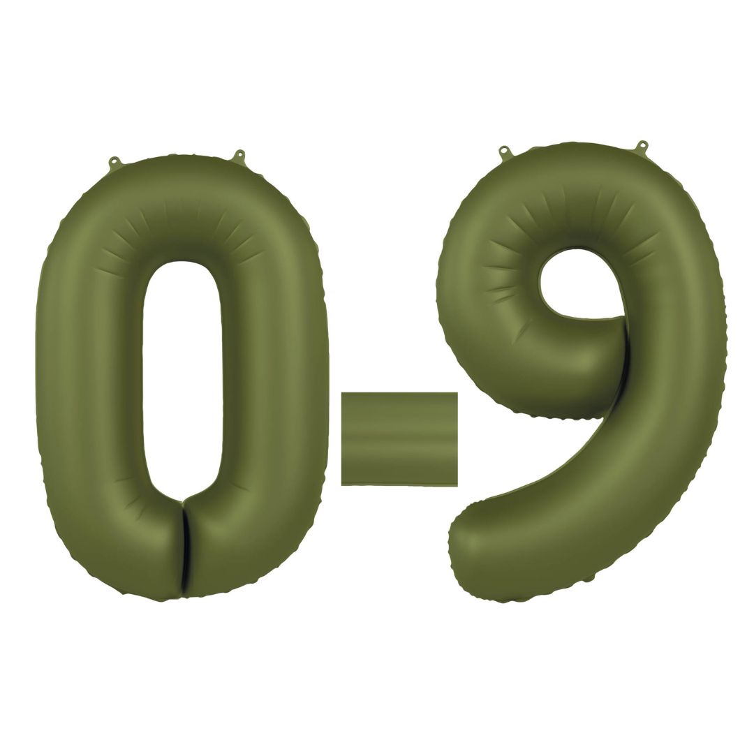 Folienzahl olivegrün ultra matt 34 in / 86cm