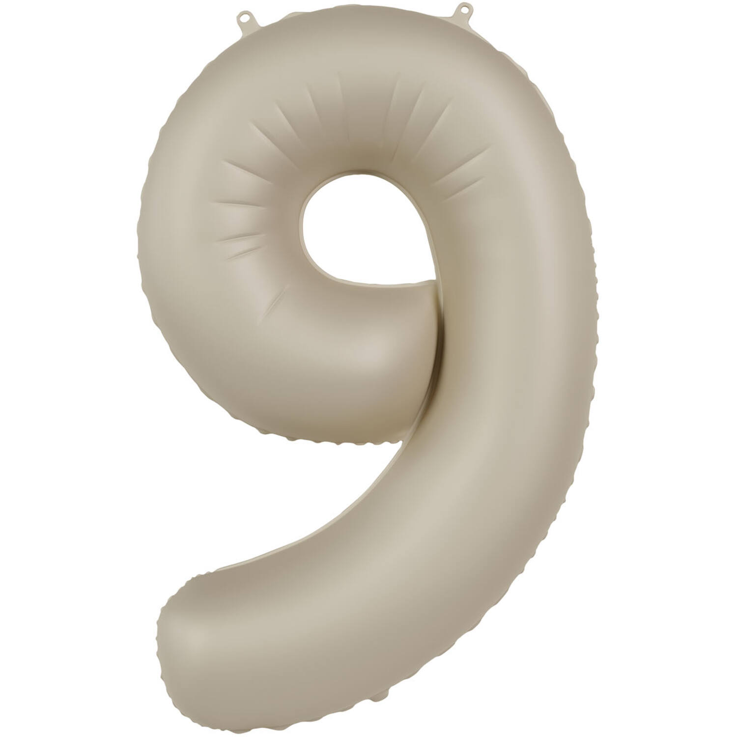 Folienzahl 9 ultra matte creamy latte 34 in / 86cm mit Helium und Gewicht
