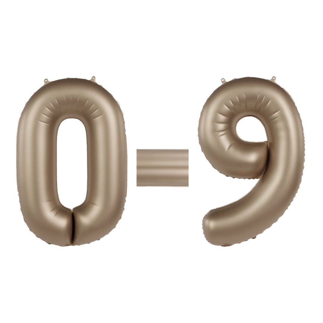 Folienzahl satin gloss starlight gold 34 in / 86cm
