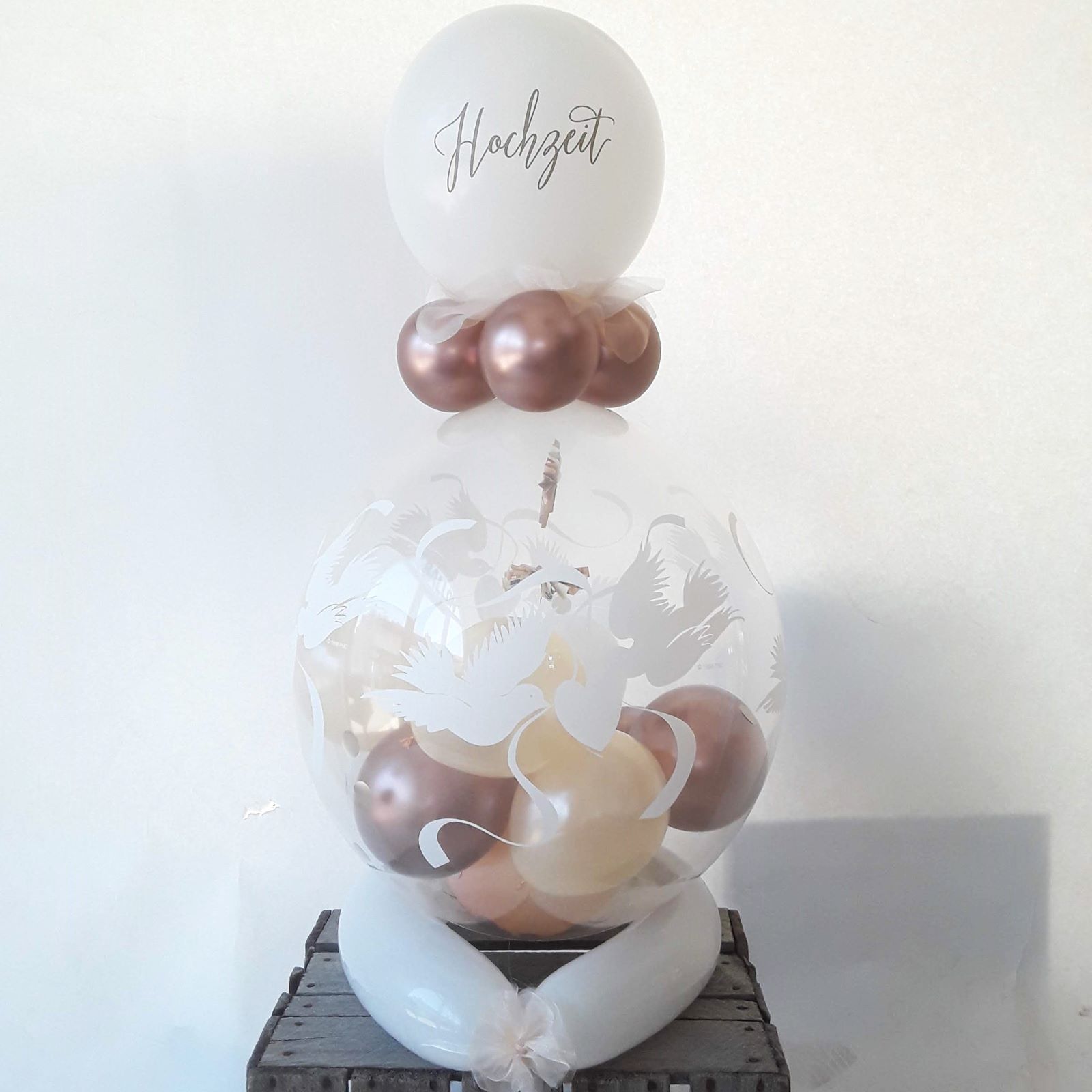 Verpackungsballon Hochzeit als Geldgeschenk