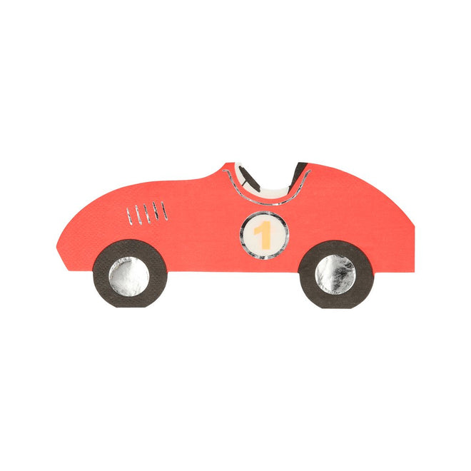Servietten Rennauto