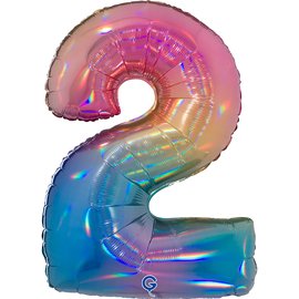 Folienzahl 2 Rainbow Holo 40 in / 102cm unbefüllt