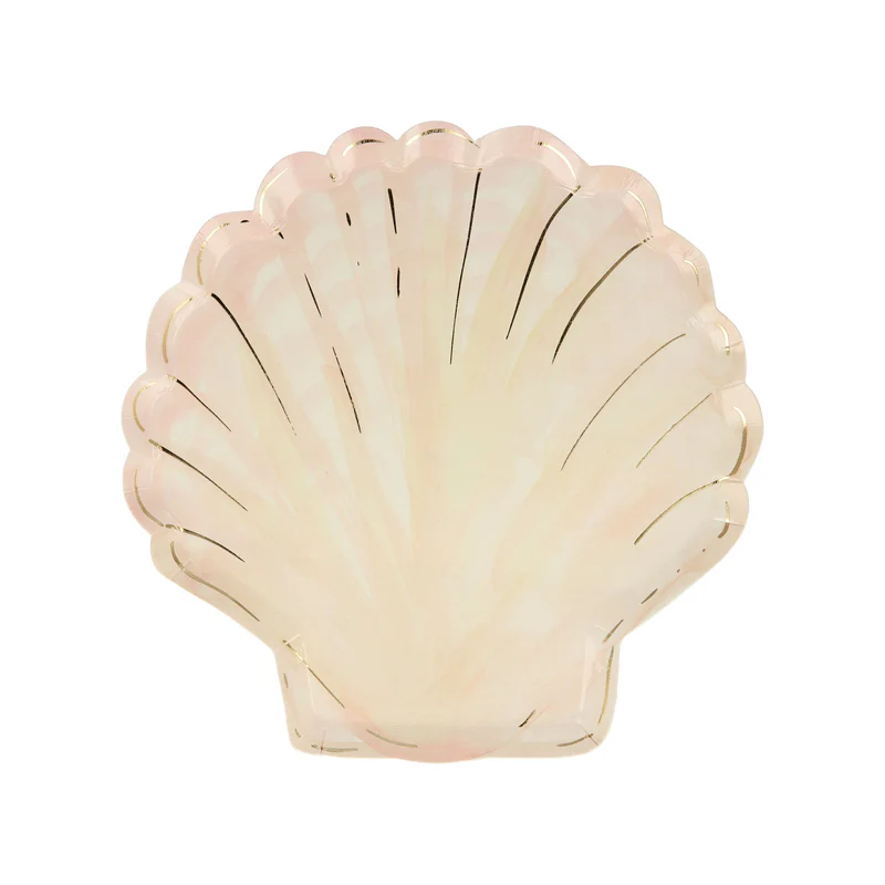 Teller Watercolour Clam Shell 8 Stck.