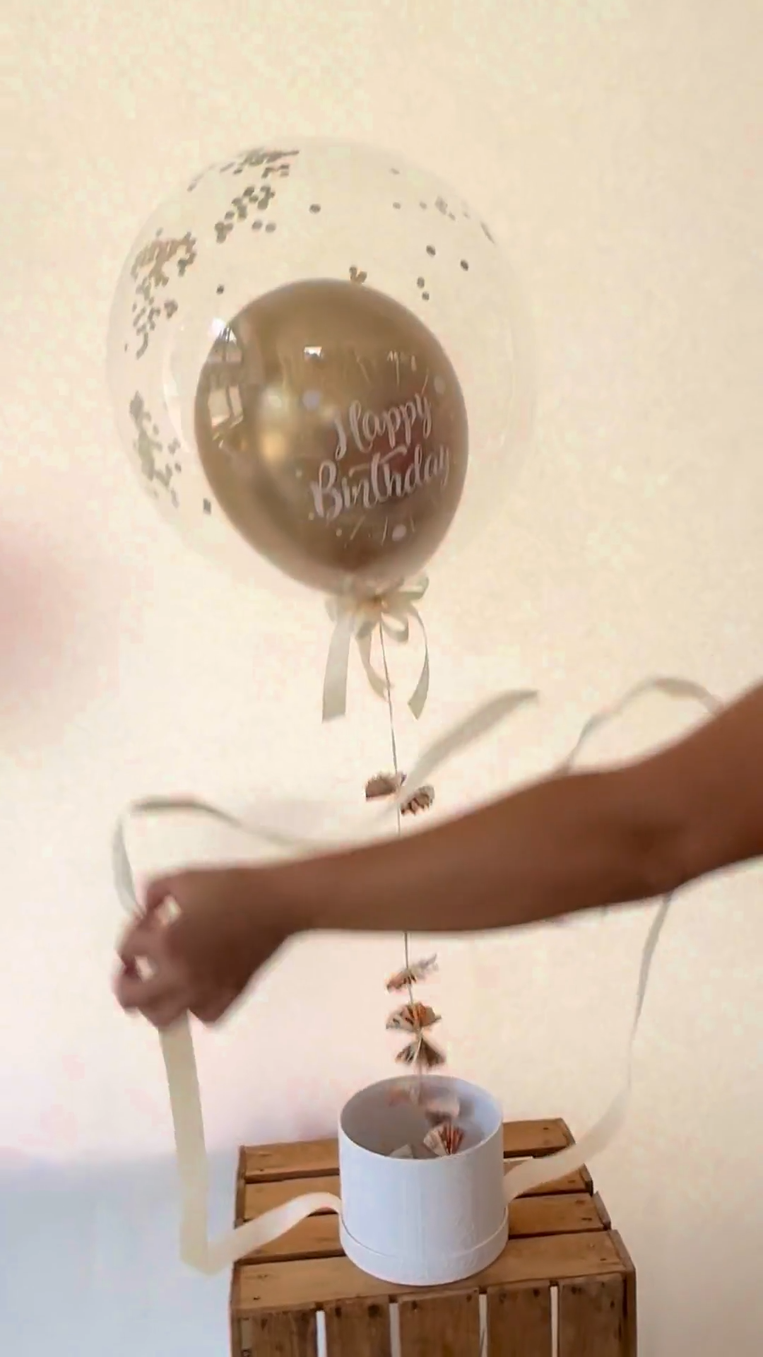 Ballonüberraschung Geldgeschenk